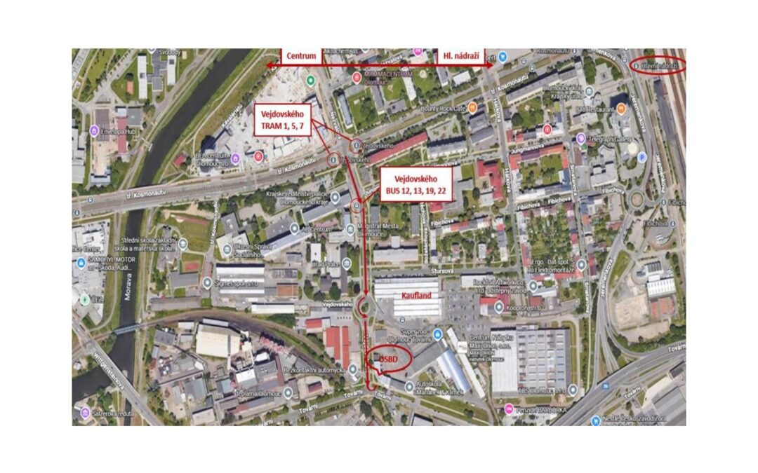 Změna adresy pobočky OSBD v Olomouci